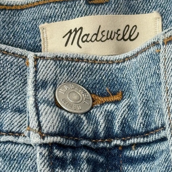 Madewell Distressed Denim Blue Jeans Women's Sz 29 Med. Wash - Picture 3 of 9